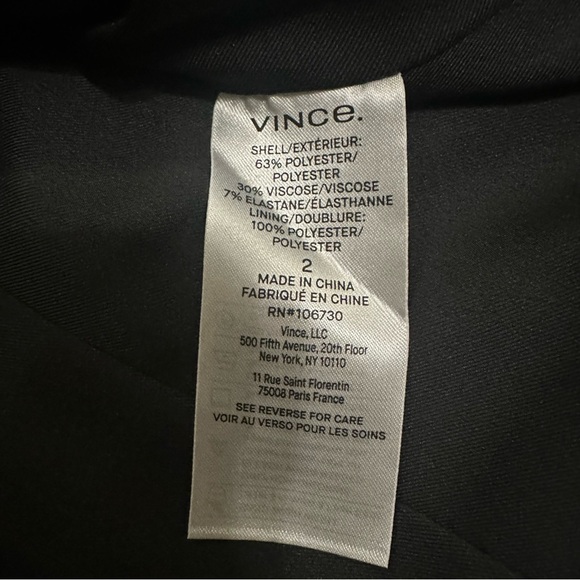 VINCE Womens Shrunken Blazer/Graphite/Size- 2 - Picture 8 of 15